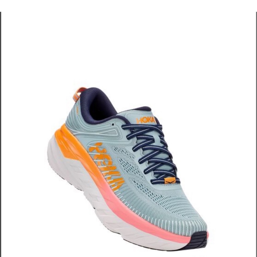 Hoka One One Womens Bondi 7 1110531 BHBI Blue Running Shoes Sneakers Size 8 B